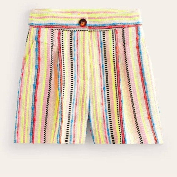 Boden Women’s Textured Stripe Textured Shorts